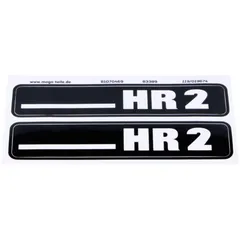 Aufkleber Satz MOGA 2 Stück 105mm x 21mm Höhe für Hercules Hobby Rider HR MG00083389