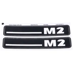 Aufkleber Satz MOGA 2 Stück 105mm x 21mm für Hercules M MG00083390