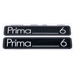 Aufkleber Satz MOGA 2 Stück 105mm x 21mm für Hercules Prima 6 MG00083393