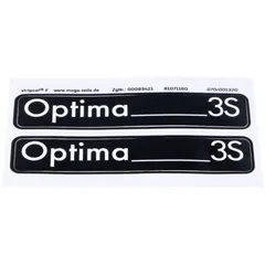 Aufkleber Satz MOGA 2 Stück 105mm x 21mm für Hercules Optima 3S MG00083421