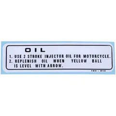 Aufkleber Zweitakt Öl 22x75mm für Honda MT, MB 5, 8, 50, 80 MG00083463