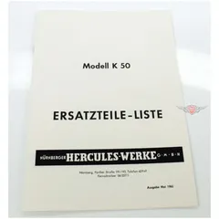 Teilekatalog Hercules für K 50 MG00086192