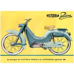 Werbeplakat Victoria 29 cm 42 für Mofa Mokick MG00086456