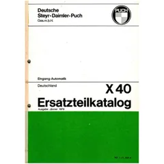Ersatzteil Katalog 71 Seiten DIN A4 für Puch X 40 MG00086546