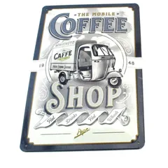 Metallschild Coffee 300mm hoch 200mm breit für Mofa Mokick MG00086577
