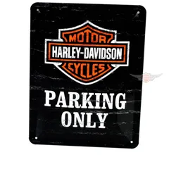 Blech Schild Hoch ca. 200mm breit 150mm Kräftige Farben für Harley MG00086590