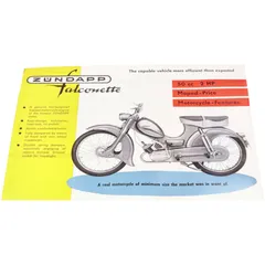 Original Flyer/Prospekt A5 in Englisch für Zündapp Falconette MG00086628