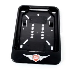 Black plastic license plate holder for moped, moped, mokick MG00087109