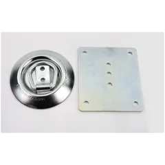 Zurrmulde Verzinkt 95mm Mit Gegenplatte 105 x 90mm für Mofa, Moped, Mokick, Motorrad MG00088443