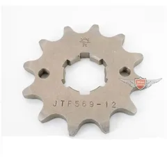 Sprocket steel 12 teeth for Kawasaki KL 250 A, KLX R/E, 300 R, KX E/F/G/H/J/K, 500 C/D/E, Z 200 C, G LTD, Yamaha DT 400 MX, RD 3