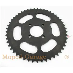 Sprocket steel 49 teeth 44mm black for Yamaha DT 50 M, MX, RD FS 1 DX, TY 80 GT 80, TZR MG00094201