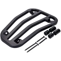 Top Case carrier / luggage carrier step-through Moto Nostra, black matt, CNC for Vespa Primavera 50-150cc, Sprint 50-150cc MN480