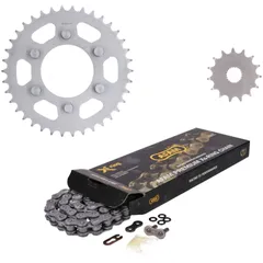 chain kit AFAM 15/38 teeth for Aprilia AF1 125 Futura / Sport / Europa MST-KS-A-176
