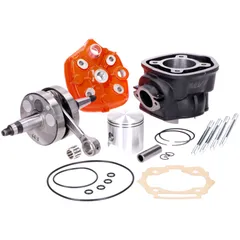 Big Bore Zylinderkit MVT Iron Max mit 44.8mm Kurbelwelle KB=13mm 90ccm für Piaggio/Derbi D50B0 MVT-IM213P