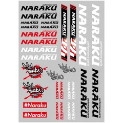 Sticker Set Dekorsatz Aufklebersatz Naraku 29,7x21cm 30-teilig klar NK-MD006