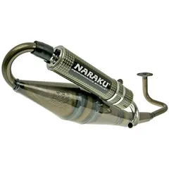 Schalldämpfer Auspuff Naraku Crossover gelb Carbon für GY6 139QMB/QMA NK400.02