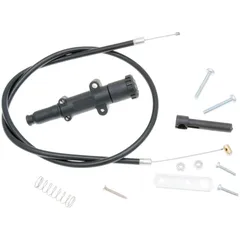 Kaltstartventil Chokezug Polini mit Knopf schwarz 65cm - universal P.33597