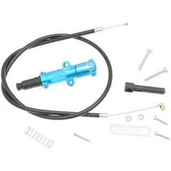 Kaltstartventil Chokezug Polini mit Knopf blau 65cm - universal P.33599