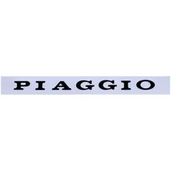 Sattel Aufkleber / Schriftzug Piaggio Sitzbank hinten unten für Vespa Classic P80-150, PX80-200, T5 PI-197959