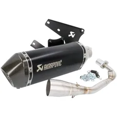 Schalldämpfer Auspuff Akrapovic Racing Line für Vespa Primavera, Sprint 125, 150ccm iGet Euro4 S-VE125R2-HZBL