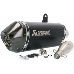 Schalldämpfer Auspuff Akrapovic Slip-On Line für Vespa GTS 125 iGet Euro4 2016- S-VE125SO1-HZBL