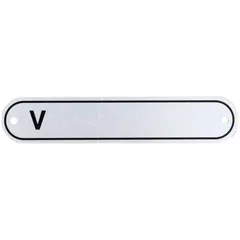 Typenschild Fahrgestellnummer V-... für Vespa alle dt. Modelle ´58-´72 45849