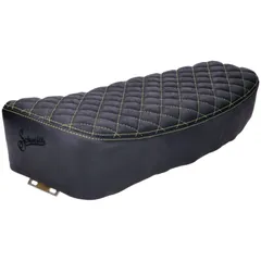 Sitzbankbezug Schmitt Raute gesteppt, schwarz / gelb für Simson S50, S51, S70 STT49207