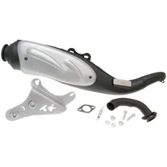 Schalldämpfer Auspuff Turbo Kit TKR für Piaggio, Gilera 50ccm 2T TK005