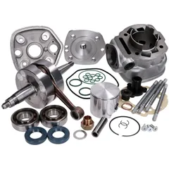 Zylindersatz Zylinderkit und Kurbelwelle Top Performances Racing 86ccm 44mm für Piaggio / Derbi Motor D50B0 TP-9934270