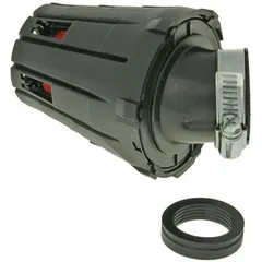air filter boxed racing 28-35mm 45° carb connection (incl. adapter) red filter, black housing VC18397