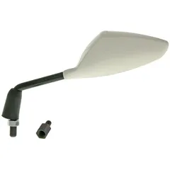 mirror Sport left side M8 / M10 thread (adapter) triangle white VC18630
