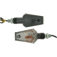 indicator light set M10 thread carbon look Beamer transparent, short version VC20092