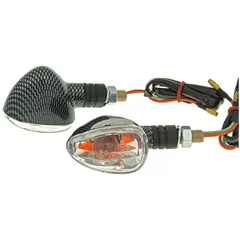 Indikator Blinker Set M10 Carbon-Look Doozy klar, kurz VC20108