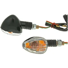 Indikator Blinker Set M10 schwarz Doozy klar, kurz VC20114