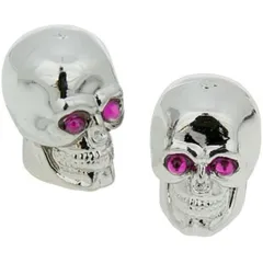valve cap set Skull chrome - universal VC20677