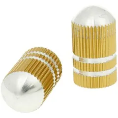 valve cap set Bullet anodized aluminum - gold - universal VC20680