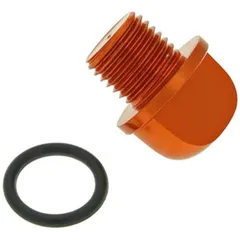 oil filler screw / oil screw plug aluminum orange in color incl. o-ring for Minarelli VC21177
