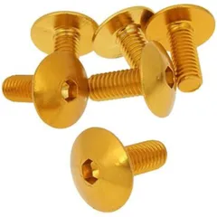 Bolzen Schraubensatz 6 Stück Verkleidung gold - M6x15 VC21239