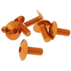 Bolzen Schraubensatz 6 Stück Verkleidung orange - M6x15 VC21240