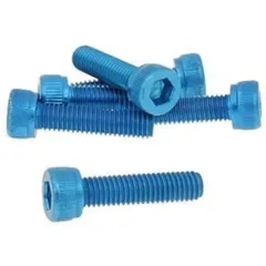 Bolzen Schraubensatz 6 Stück Innensechskant Alu blau - M5x20 VC21269
