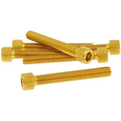 Bolzen Schraubensatz 6 Stück Innensechskant Alu gold - M6x45 VC21291