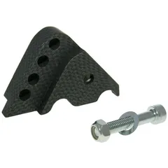 shock extender CNC 4-hole adjustable mounting - carbon look for Minarelli horizontal VC21331