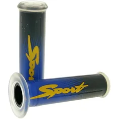 handlebar rubber grip set sport transparent blue VC21582