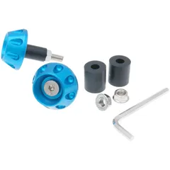 Lenkergewichte Lenkerende Vibrationsdämpfer Flat 13,5 / 17,5mm - blau VC23341