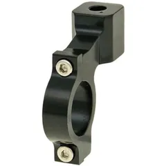 mirror mounting clamp aluminum M8 left-hand thread for 22mm handlebars - black VC24875
