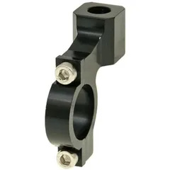 mirror mounting clamp aluminum M10 left-hand thread for 22mm handlebars - black VC24876