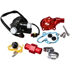 Wasserpumpe Kit komplett VOCA Racing rot für Minarelli AM, Generic, KSR-Moto, Keeway, Motobi, Ride, CPI, 1E40MA 1E40MB VCR-RD09.