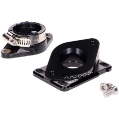 Ansaugstutzen VOCA Aluminium CNC PWK 21-28mm schwarz für Minarelli AM6, Derbi VCR-RD13-ADM-28/BK
