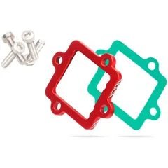 Spacer / Distanzplatte Membranblock Voca CNC 5mm rot für Minarelli liegend VCR-RD13.SPC.166/RE