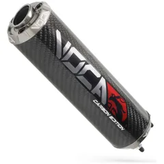 Rear silencer VOCA Carbon - CNC end cap gray VCR-RD30400/CAAL
